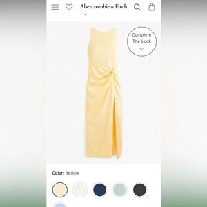 Abercrombie & Fitch Draped Skirt Maxi Dress sz M